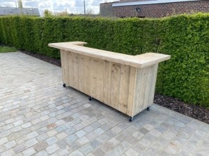 SteigerhoutenbarmeubelSademetvoetensteun