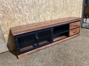 Tv-meubelmangohoutMomumetladenendeurenOUTLET