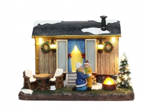 ResidentialCaravanwithLEDPolyresin20cmSantaville-Santaville
