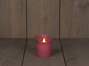 Kaarswaxrustiekbewegendevlam75x10cmantiekrozeboAnnasCollection-Annascollection