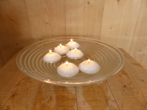 Drijfkaarsen5stuksCadeausetwitinglazenrondelageschaalWarentuinMix-Warentuinmix