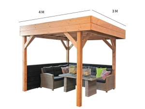 VerandaOverkappingBuitenkans43400cmx300cmBuitengewoonBoet-Buitengewoondeboet