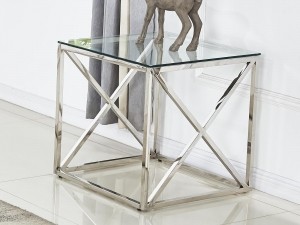VierkantesalontafelOCTOPUS55cmzilver