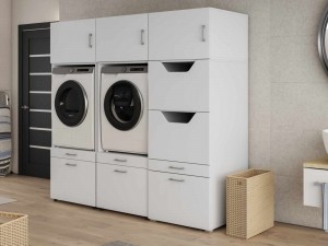 KastWASHING2machinesnaastelkaarmetkastvoorwasgoedLARGE