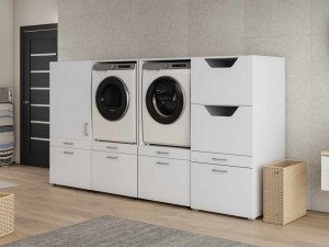 KastWASHING2machinesmetkast1deur2lades1kastvoorwasgoedMEDIUM
