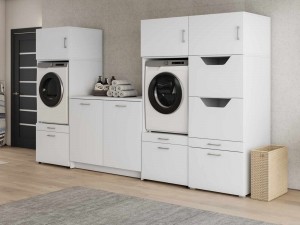 KastWASHING2machinesnaastelkaarmetkastvoorwasgoedenonderkastLARGE