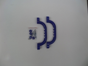 Handgrepenkunststof250x75mmperset2stuksinclschroevenenafdekkapjesblauwHermic-Hermic