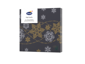 ServettenSnowGlitterBlack3-laagstissue24x24cmDuni-Duni