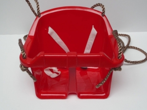 Babyschommelzitjeinkunststof32x32x26cmpp-touwroodHermic-Hermic