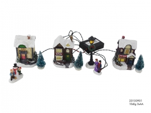 Kerstdorppolymetverlichting10-deligHIT-Hit