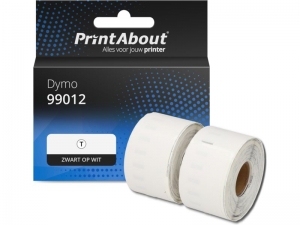 PrintAbouthuismerkEtiket99012S0722400Zwartopwit89mmx36mm2rollenGeschiktvoorDymo