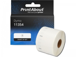 PrintAbouthuismerkEtiket11354S0722540Zwartopwit57mmx32mmGeschiktvoorDymo
