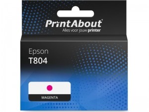 PrintAbouthuismerkInktcartridgeT804C13T804300MagentaGeschiktvoorEpson