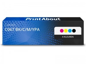 PrintAbouthuismerkTonerC067BKCMYPA4-kleurenMultipackGeschiktvoorCanon