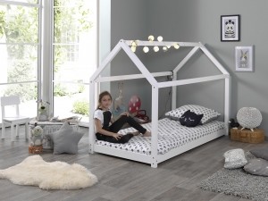 KinderbedCabane-Wit-90x200