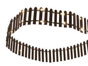 Tuinhekjebruin90x5cm41verlichtingLED3xAAadaptconnectionkerstversieringHIT-Hit