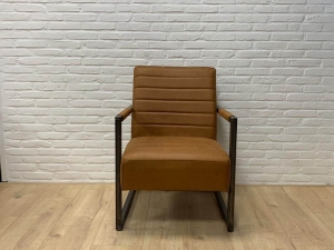 FauteuilRalfmicrovezelcognacOUTLET