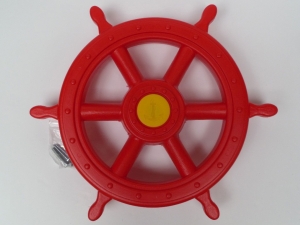 Piratenstuurdiam300mminclschroevenrood-Hermic