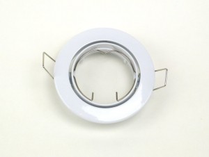 InbouwspotAluminiumWitRondKantelbaar