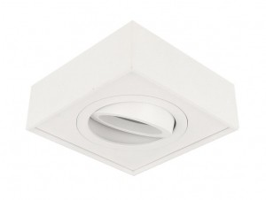 InbouwspotHoogVierkantKantelbaarMatWit