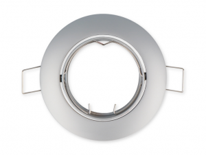 InbouwspotRondAluminiumKantelbaarMatGrijs