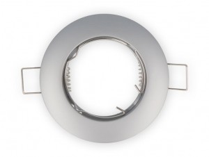 InbouwspotRondAluminiumVastMatGrijs