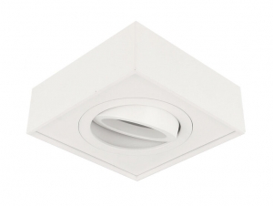 InbouwspotHoogVierkantKantelbaarMatWit