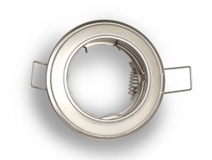 InbouwspotRondKantelbaarAluminiumRVSLookSatijn