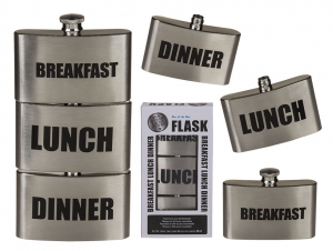 BreakfastLunchDinnerMetalenHeupfles