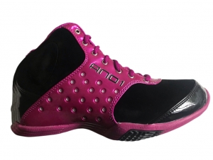 AND1BasketbalschoenReignMidWomenPinkzwartzilver