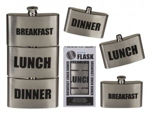 BreakfastLunchDinnerMetalenHeupfles