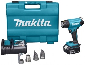 MakitaDHG181RT18VLi-IonAccuHeteluchtpistoolSet1x50AhInKoffer-550C-200lmin