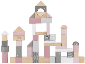 LabelLabelRoze50stuksHoutenBlokken