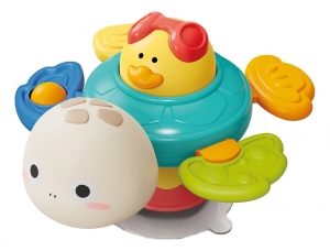 BabyOnoSensorySchildpadActiviteitenSpeelgoedmetZuignap