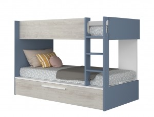 StapelbedJulesblauwmetslaaplade