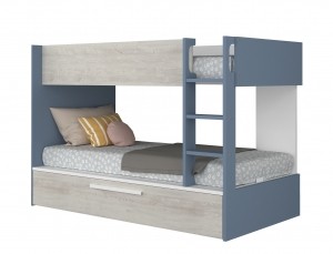 StapelbedJulesblauwmetslaaplade