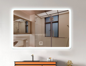 LEDBadkamerspiegel24W60x80cmWaterdichtIP54TouchScreenDimbaarWarmWit