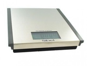 SibelSteelStyleelectronischeweegschaalmettouchscreenZilver