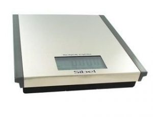 SibelSteelStyleelectronischeweegschaalmettouchscreenZilver