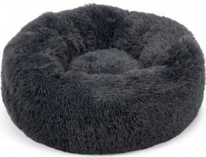 BeezteesYali-Hondenmand-Pluche-Grijs-Diam70cm