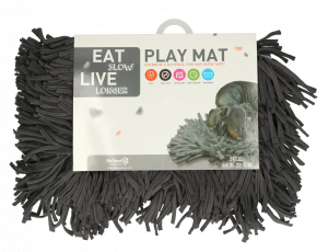 EatSlowLiveLongerPlayMatGrey