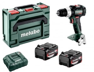 MetaboBS18LTBL18VLi-IonAccuBoor-schroefmachineSet2x40AhLi-PowerAccuInMetaBOX-Koolborstelloos