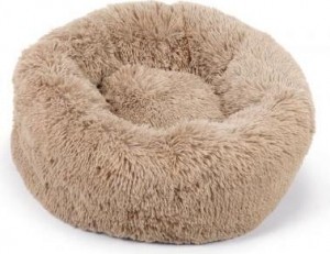 BeezteesYali-Hondenmand-Pluche-Beige-Diam60cm