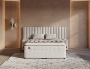 OpbergboxspringImperialXLincl2nachtkasten-Beige