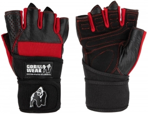 GorillaWearDallasWristWrapHandschoenen-FitnessHandschoenen-ZwartRood-3XL