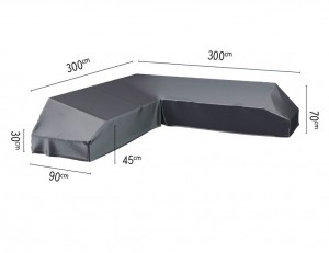 Loungesetplatformhoes300x300x90xH304570cm-Aerocover