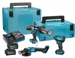 MakitaDK400NX40VMaxLi-ionAccu3-DeligeCombiset2x40AhAccuInMbox