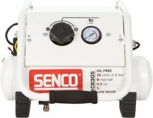 SencoAC8305Compressor-Geluidsarm-350W-9Bar-5L-33Lm