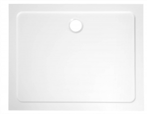 AqualineTecmirechthoekigedouchebak90x80cmwit
