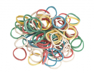 SibelHaarelastiekjesGekleurd500st